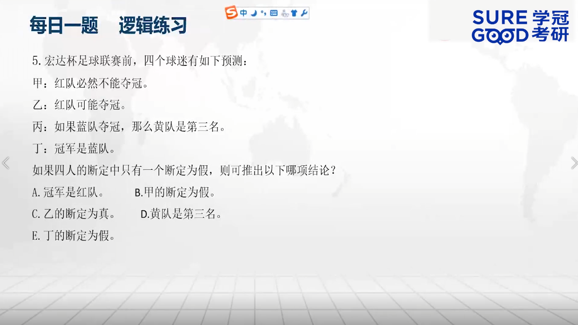 学冠考研管综每日一题