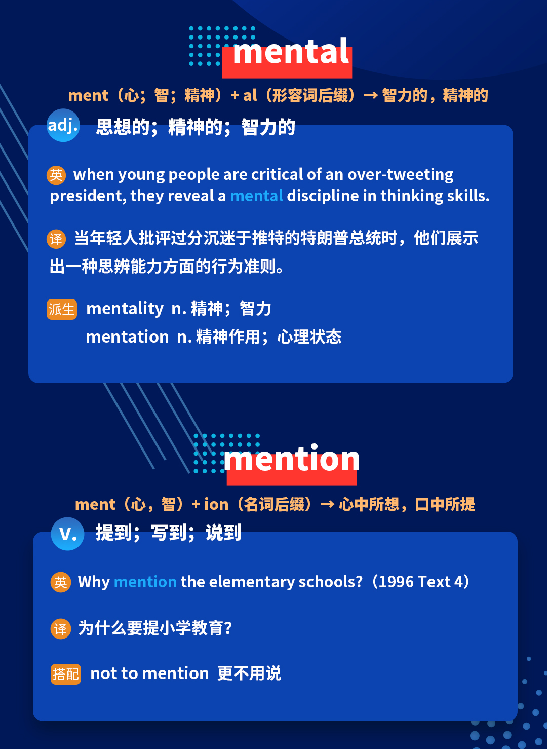 考研英语培训班讲师带你进行考研英语词汇词根词缀ment的记忆